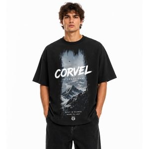 Camiseta gráfica extragrande para hombre con logo personalizado, camisetas artísticas con paisajes, estampado DTG, camiseta de verano y primavera, corte holgado, estilo urbano. - Product Image 1