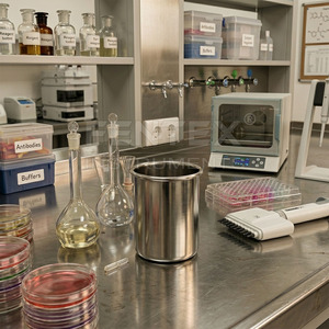 Vaso de Acero Inoxidable con Acabado Espejo, Recipiente Resistente para Líquidos de Laboratorio - Product Image 4