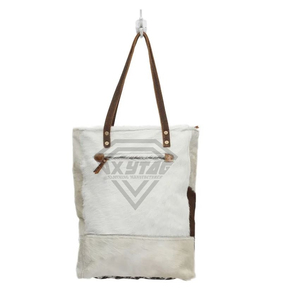 Bolso Tote de Cuero Genuino de Piel de Vaca al por Mayor, Bolso de Compras Hecho a Mano de Piel de Vaca, Bolso de Hombro Personalizado para Mujer de Diseñador - Product Image 2