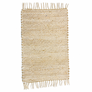 Striped Jute Eco Friendly PET Friendly <b>Bath</b> Rug Flat Weave Bohemian Area Rug Fringe Bathroom <b>Mat</b> <b>Non</b> <b>Slip</b> Camping Floor Carpet - Product Image 4