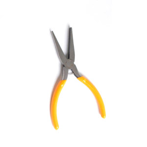 Pince professionnelle pour extensions de cheveux en acier inoxydable avec poignées orange, outil de fusion à la kératine, connecteur de perles pour extensions capillaires - Product Image 5