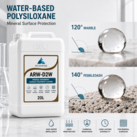 Revêtement Hydrophobe Professionnel à Base d'Eau Polysiloxane ARW-D2W 20L en Spray pour Surfaces Minérales Poreuses, Marbre et Grès Poncé