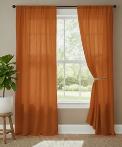 Rideau à passe-tringles en coton pur de haute qualité, style bohème personnalisable, occultation élevée (70%-90%), écologique, toutes saisons - Product Image 3