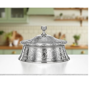 Casserole moderne luxueuse en acier inoxydable avec fond en bois, compatible lave-vaisselle, écologique, tailles et couleurs personnalisables - Product Image 2