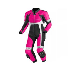 Traje de Motociclismo de Cuero Personalizado con Estampado, de Una Pieza, con Protección CE, Transpirable, Resistente al Viento, Talla Grande, Unisex, para Adultos, Fizzan - Product Image 1