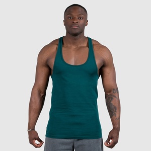 Débardeur de compression amincissant pour homme, style streetwear, 100% coton respirant, avec badge, vente chaude - Product Image 1