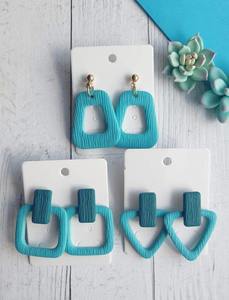 Boucles d'oreilles artistiques en résine faites à la main, légères, bijoux de mode, accessoire élégant et moderne, fournisseur de qualité export - Product Image 5