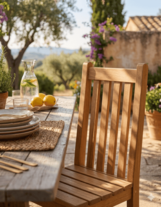 Natural Teak Wood Dining <b>Chair</b> <b>Outdoor</b> Garden Furniture Solid Wooden Armless Seat Eco Friendly Patio Kitchen Restaurant Seating - Product Image 2