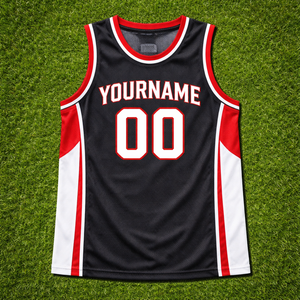 เสื้อบาสเก็ตบอลทีมโรงเรียนแบบสั่งทำพิเศษ แห้งเร็ว ระบายอากาศได้ดี ผ้าโพลีเอสเตอร์ 100% สกรีนชื่อและหมายเลขผู้เล่นตามสั่ง - Product Image 1