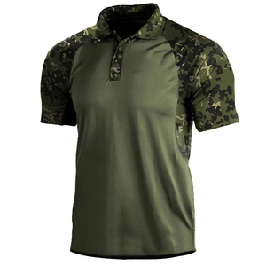 เสื้อเชิ้ตแขนสั้นลายพรางสำหรับผู้ชาย ระบายเหงื่อได้ดี ทรงพอดีตัว ผ้าฝ้าย 100% พิมพ์ลายดิจิทัล ใส่ได้ทุกฤดู สไตล์ลำลองสำหรับเล่นกีฬา - Product Image 1