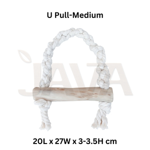 Jouets à mâcher pour chien en bois de café écologiques et durables, design en U pour l'amusement des animaux de compagnie M - Product Image 2