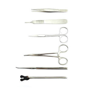 High Quality 22 PCS Medical Grade Stainless Steel Veterinary Surgical Dissecting <b>Kit</b> Minor Training <b>Suture</b> Instrument Carbon Box - Product Image 3