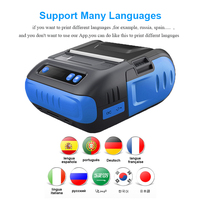 Imprimante thermique portable mini 80 mm pour reçus et étiquettes, vente en gros OEM d'usine, compatible USB IP54 TSPL SDK MHT-P29L, avec papier thermique inclus