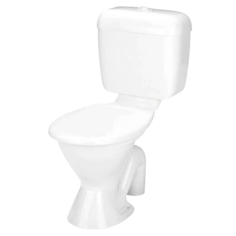 Modern High Quality Two-Piece Ceramic Toilet Durable and Easy to Clean for Bathroom Use Made from Porcelain or Ceramic