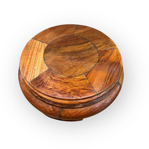 Support d'exposition en bois de rose massif, de 20 cm de hauteur. - Product Image 6