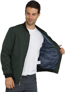 Chaqueta de invierno para hombre, chaquetas bomber con cierre frontal, ropa exterior, chaquetas bomber para hombre con logotipo personalizado, pedidos al por mayor de chaquetas bomber. - Product Image 4