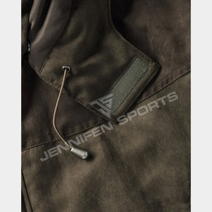 Veste de chasse en coton ciré haut de gamme pour homme, veste de chasse longue personnalisée pour une chaleur optimale - Product Image 5