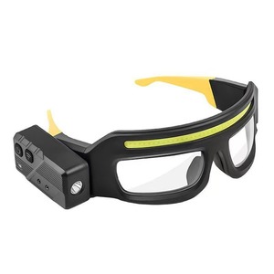 Glasses Style LED Headlamp Hands-Free Wave <b>Sensor</b> 5 Modes IP65 USB-C Rechargeable Camping Cycling Fishing - Product Image 1