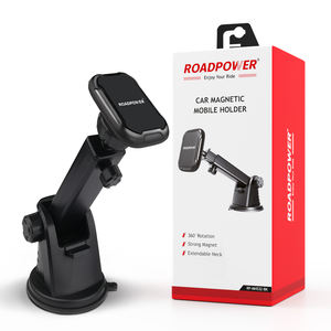 Support magnétique mobile Roadpower (RP-MH532-BK), support polyvalent pour tableau de bord/pare-brise avec forte ventouse, rotation à 360 degrés - Product Image 5