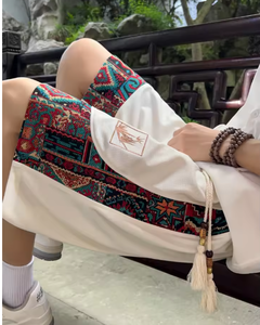 Pantalones Cortos de Verano para Hombre, Estilo Americano Vintage, con Parches, Bermudas, Marca de Moda, Holgados, Talla Grande - Product Image 5