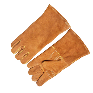 Gants en cuir de haute qualité, gants de sécurité pour le travail, fournisseur d'usine au Pakistan, gants de soudage industriels fabriqués au Pakistan - Product Image 5