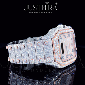 Reloj de Cuarzo Cuadrado de Lujo para Hombre, con Incrustaciones de Diamantes, Estilo Hip Hop, de Acero Inoxidable, Precio de Fábrica - Product Image 3