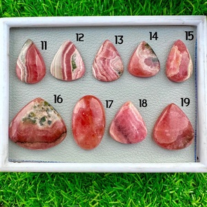 Cabochon de rhodochrosite naturelle |   Pierre précieuse en rhodochrosite rose en vrac |   Fournitures pour la fabrication de bijoux faits à la main |   Pierre de guérison en cristal - Product Image 2