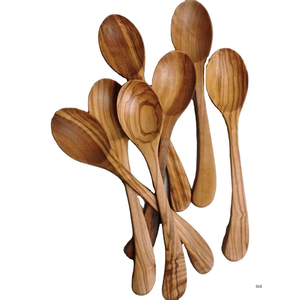 Teak Wood Kitchen Utensils Set Wooden Spoons Utensils for Cooking With Holder Natural Teak Wooden Kitchen - Product Image 4