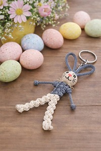 Bunny Shape Key Chain for Kid Stylish Cute <b>Keyring</b> Bag <b>Charm</b> for School Backpack Pencil Pouch and Return Gift Decorative Objects - Product Image 4