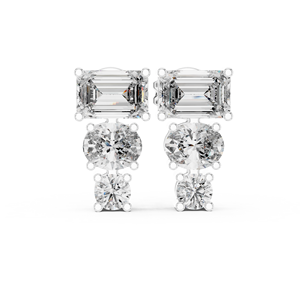 Bonjour bijoux CVD LAB GROWN 18K GOLD Moissanite Diamond Boucles d'oreilles en argent Sterling 925 Bijoux mignons pour les femmes pour les mariages - Product Image 6