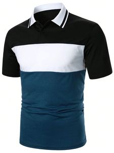 Polo en coton à manches courtes pour homme, coupe classique, logo personnalisé OEM, taille et logo sur mesure. - Product Image 5