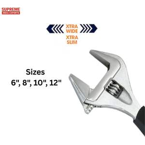 6 "Clé à manchon ouvert à double usage de qualité industrielle Finition chromée Économie de main-d 'œuvre réglable OEM Métrique - Product Image 3