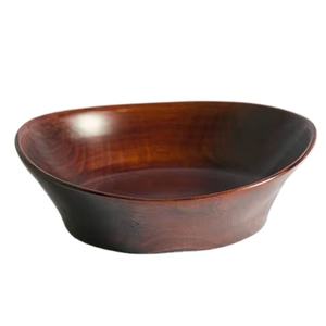 Bol en bois biodégradable fait main au design unique, écologique, pour la cuisine, la salle à manger, la présentation, vaisselle décorative, passe au lave-vaisselle, moderne - Product Image 1