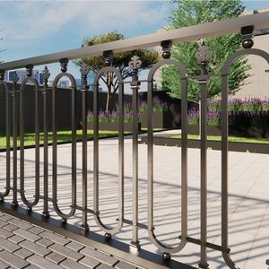 Diseños Modernos de Puertas de Hierro y Muros Perimetrales de Acero Ecológicos de 8 pies de Altura para Casas y Villas Elegantes - Product Image 3