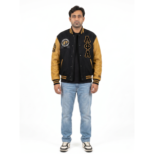 Veste universitaire en laine et cuir de qualité supérieure pour homme, style techwear, avec broderie personnalisée, disponible du XS au 3XL, directement de Sialkot - Product Image 1
