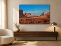 Art mural moderne en acrylique imprimé UV 40x60cm Paysage de canyon désertique Décoration brillante pour la maison et le bureau