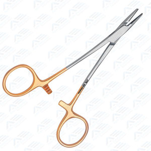 Portaagujas de sutura Instrumentos quirúrgicos de acero inoxidable Instrumento de buena calidad Portaagujas Halsey Insertos de 13 Cm - Product Image 1