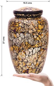 Urna Conmemorativa de Mosaico Artesanal, Urna de Cremación para Cenizas Humanas con Bolsa de Terciopelo para Adultos, Urnas Funerarias - Product Image 2