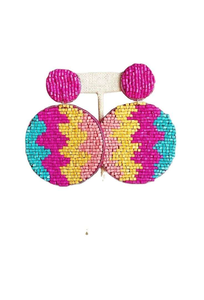 Boucles d'oreilles pendantes artisanales brodées de perles de rocaille, bijoux fantaisie personnalisés pour femmes, très tendance pour filles, par MULTI CRAFT - Product Image 5