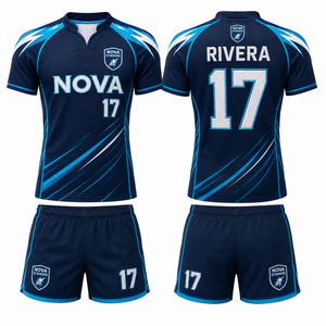 Uniforme de Rugby Personalizado para Club, Equipo, Ropa Deportiva, Prendas de Vestir, Camiseta, Conjunto, Servicio de Diseño, Producción al por Mayor, Bajo Costo - Product Image 2