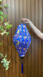 VENTE FLASH Lanterne en soie bleue Lotus 2025 Lanterne décorative écologique pour une vie durable - Product Image 4