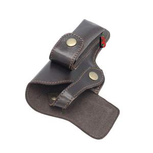 Cowhide Leather Universal Belt Holster with Snap Closure and Smooth Finish - Product Image 6