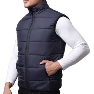 Nuevo Chaleco de Hombre de Alta Calidad en Poliéster/Algodón, Chaleco Casual con Logotipo Personalizado, Servicio OEM, Chaleco Acolchado Transpirable Personalizado para Hombre - Product Image 4