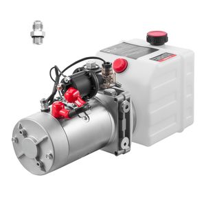 Centralina Idraulica da 4 Quarti per Rimorchio Ribaltabile a Semplice Effetto con Pressione Massima di Scarico di 3200 PSI, Portata di 0,91 GPM, 12V DC - Product Image 1