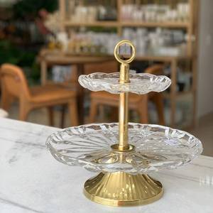 Plato de Pastel de Cerámica de Tres Niveles Premium, Soporte para Servir Frutas para Bodas, Hoteles y Hogar - Product Image 4