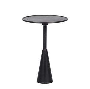 Mesa Auxiliar Redonda de Hierro al por Mayor con Acabado en Polvo Negro, Mesa Multifuncional Vintage Ecológica para Piscina y Desayuno - Product Image 1