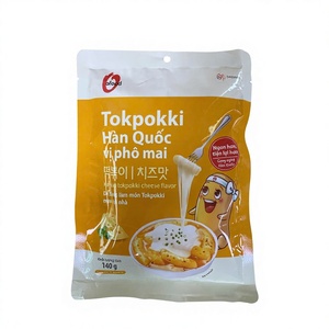 โอ'ฟู้ด ต๊อกป๊อกกี้เกาหลีสำเร็จรูป 140 กรัม รสชีส เค้กข้าวเหนียวนุ่ม อร่อยง่ายๆ อาหารข้างทางเกาหลี ขายส่ง - Product Image 1