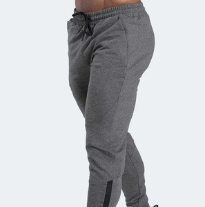 Men's Gray Sweatpants Elastic Waist Drawstring Casual Pants Side Pockets Breathable Knitted Midweight Autumn Wear - Product Image 6