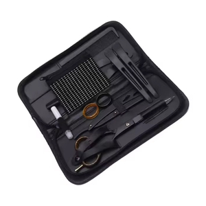 Kit de Tijeras de Peluquería de Alta Calidad en Color Plateado, 6 Piezas, Hermosos Kits de Peluquería con Estuche de Cuero con Cierre - Product Image 4