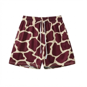 Pantalones Cortos de Baloncesto de Poliéster de 5 Pulgadas para Hombre al por Mayor, con Logotipo Personalizado, Doble Capa de Malla, Estampado por Sublimación, Cintura Elástica, Lisos, Deportivos - Product Image 5